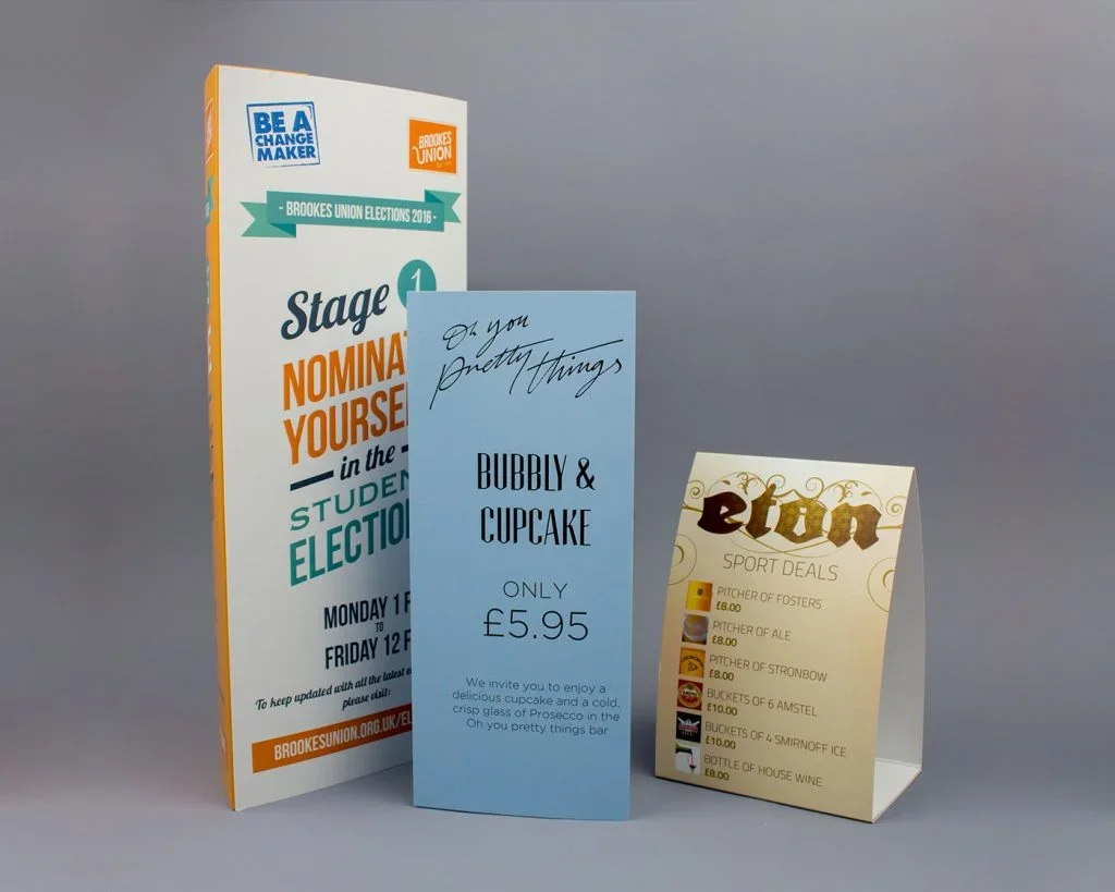 Table Tents Printing Coatbridge